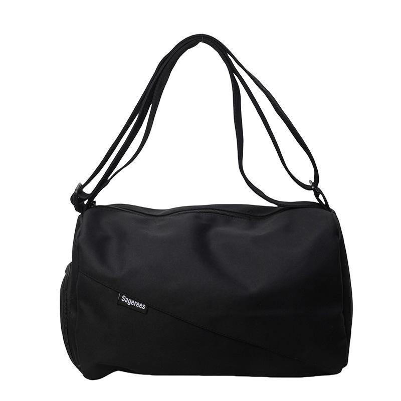 Simple Large Capacity Travel Bag Dry Wet Separate Independent Shoe Warehouse Duffle Bag Solid Color Casual Yoga Sports Gym Bag