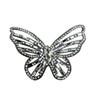Elegant Gray Rhinestone Butterfly Hair, Shoe, and Hat Clip Accessories