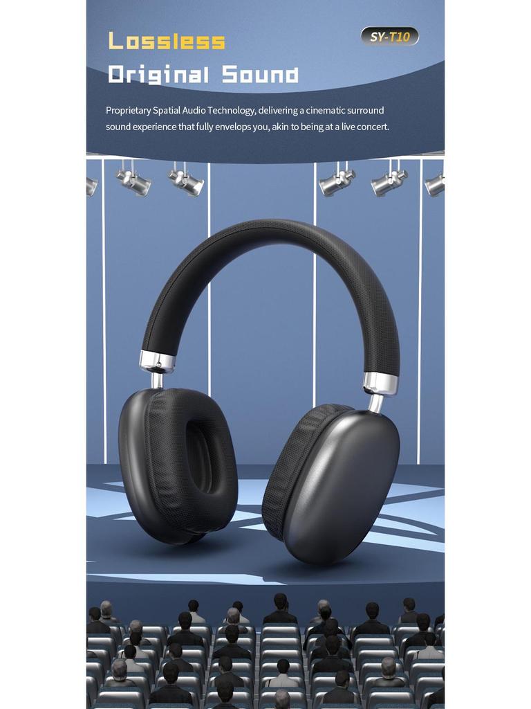 2026 Wireless Over-Ear Headphones: Customizable, Long Battery, High-Quality Sound, Bluetooth, Apple Compatible