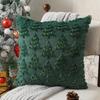 Weihnachtsbeleuchtung Bestickter Kissenbezug Amerikanischer Retro Wohnzimmer Sofa Kissen Kissen Weihnachtliche Atmosphäre Heimdekoration
