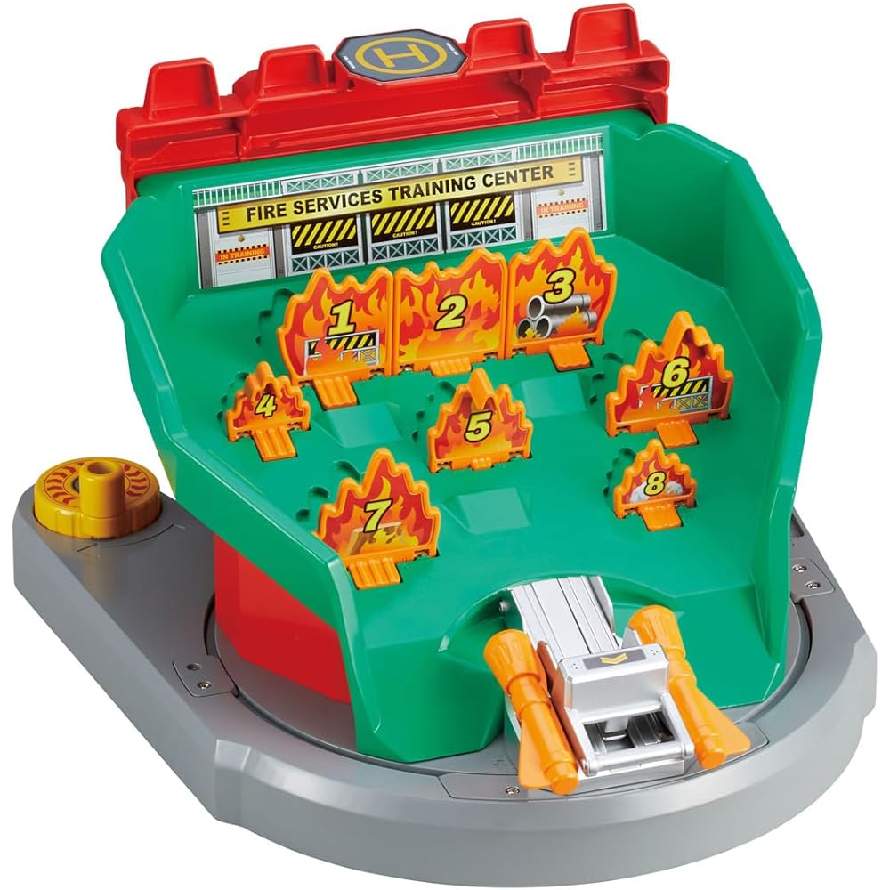 

Takara Tomy Tomica Sound Fire Station Toy Car Set for Ages 3 and Up with Interactive Features