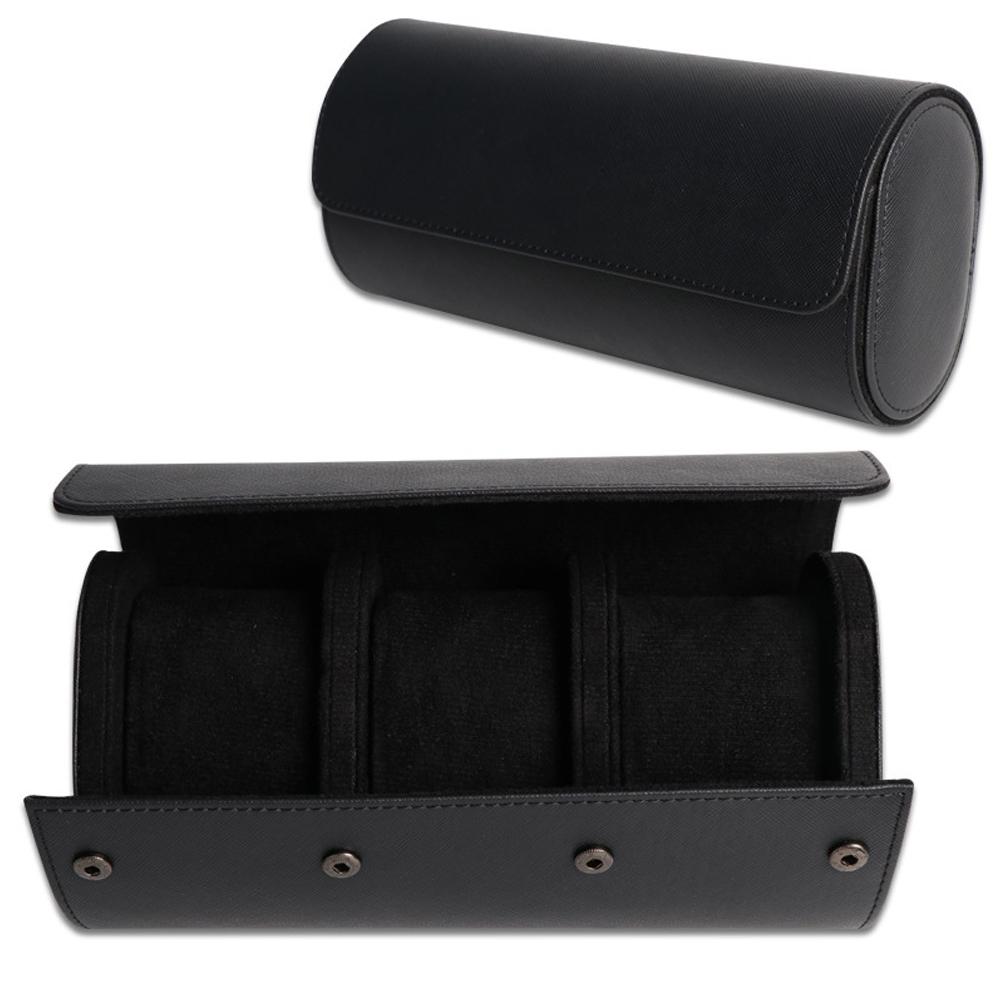 Leather Watch Roll 1 2 3 slots Luxury Genuine Storage Box Travel Bag Watch Case Gift Box Watch Pouch For Men Women