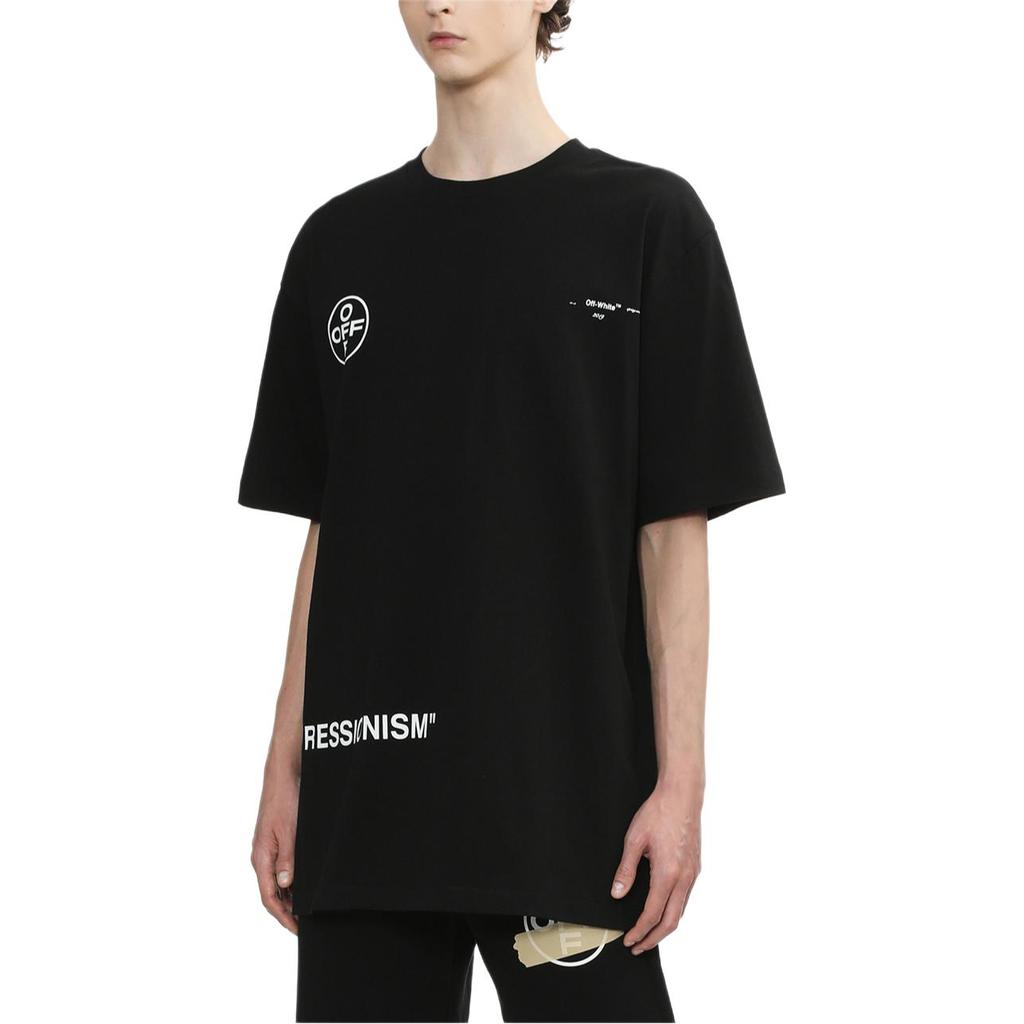 OFF WHITE Impressionism Diagonal Stencil Tee OMAA038R191850151028