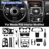 Carbon Fiber Modified For Mazda RX8 2004-11 Car Inner Styling Protective 3D Anti-scratch Sticker Trim Auto Interior Accessories