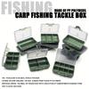 1pc Compartments Fishing Tackle Boxes Bait Outdoor Lure Hook Accessories Box Storage Multi Functional Organization Boxes