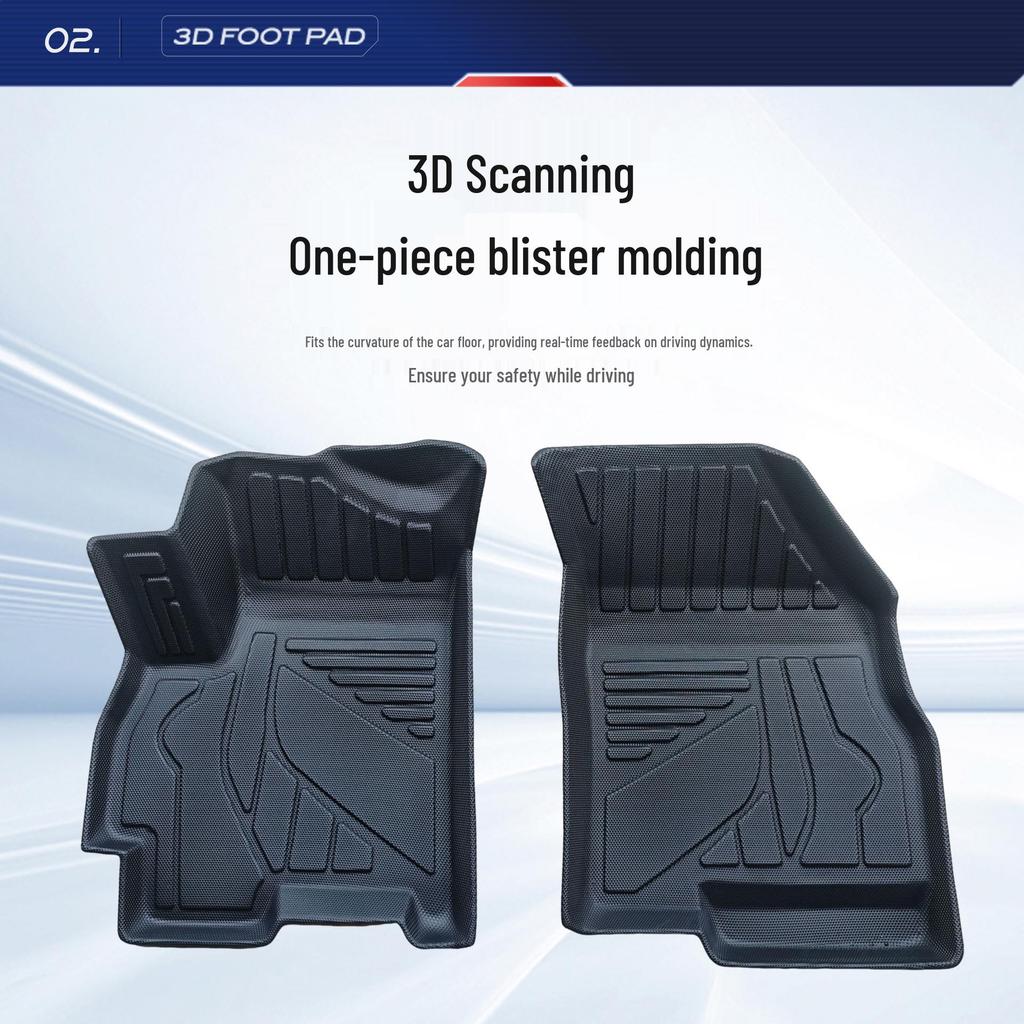CHERY-TIGGO4 Left-hand Drive TPE Floor Mats: Anti-slip, Wear-resistant, Eco-friendly, Dirt-resistant.