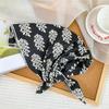 58 cotton and linen square scarf headscarf autumn versatile small floral women's thin small fresh decorative silk scarf