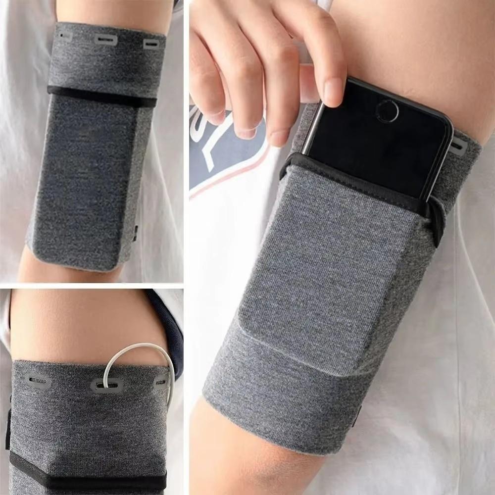 Larger Storage Space Cell Phone Arm Bands Zipper Phone Strap Armband Outdoor Activities