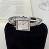 Retro-Style Small Square Bracelet Watch For Women, High-End Green, Elegant And Vintage, Suitable For Women And Students.