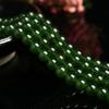 Dunkelgrüne Chalcedon Jaden Naturstein 15" Glatte Lose Zwischenperlen 4/6/8/10/12mm für Schmuckherstellung DIY Armbänder Anhänger Zubehör