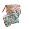 Mini Cotton Floral Organizer Bags for Women Bag Small Fabric Cosmetic Make Up Bag Little Purse Coin Pouch Children Cosmetic Case