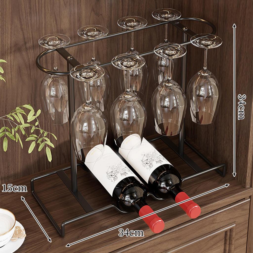Countertop Glass Holder Organizer Tabletop Goblets Storage Rack for Kitchen Accessories