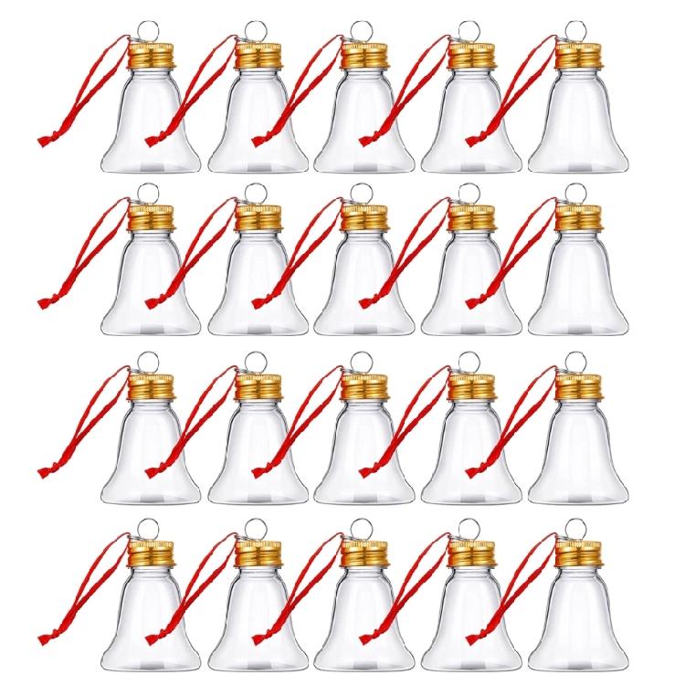 20 Stück Mehrzweck Klare Kugeln Leicht zu Befüllen Weihnachtsdekoration für Individuelle Baumdekoration und Partydekorationen