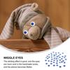 STOBOK Self-Adhesive Wiggle Eye Patches, 0.59 Inch Diameter, 100-Pack, Perfect for DIY Crafts, Halloween, and Party Decorations.