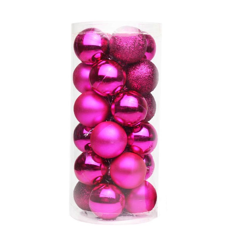 24-Pack Christmas Tree Ornaments: 3cm-4cm Electroplated Plastic Balls In Assorted Irregular Shapes