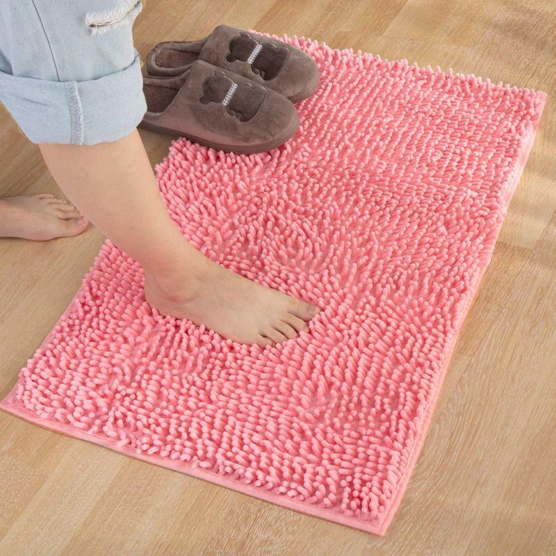 Chenille Floor Mat Bathroom Entrance Mat Bathroom Water Absorption Non-Slip Floor Mat Bedroom Carpet Kitchen Door Mat