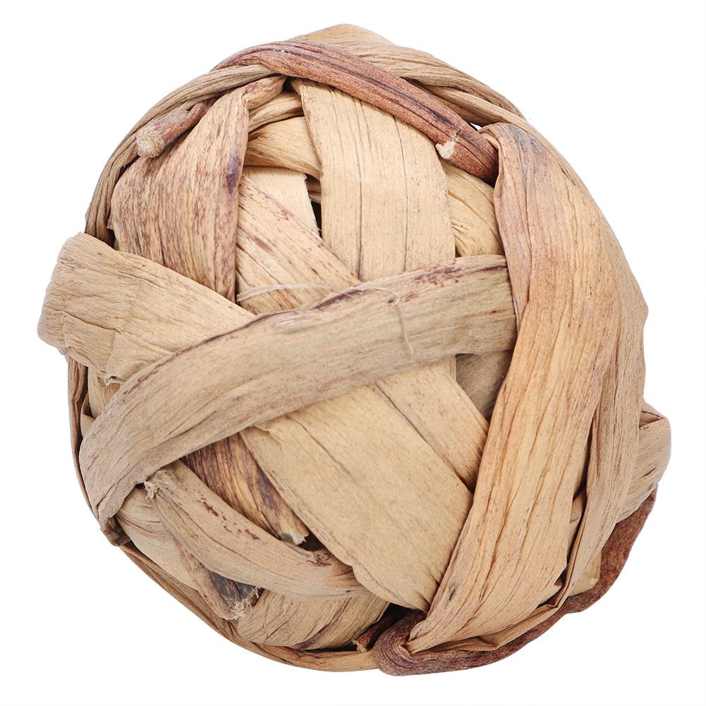 4PCS  Pack Bird Parrot Chew Toy Rabbit Bunny Teething Treats Small Animal Grass Ball Sepak Takraw ToysSepak Takraw