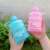 650ML Cute Water Bottle Mini Bucket Plastic Bottle Outdoor Sport Drinking Water Bottles Portable Large Capacity Cup Gym Hiking