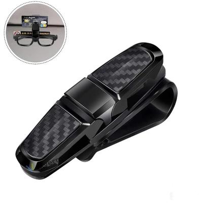 Car Glasses Holder Portable Ticket D Clamp Sun Visor Sunglasses Clip ABS Eyeglasses Case Auto Accessories