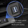 Truck Square with Buckle USB 3.0 Extension Cable Car Dashboard Panel Flush Mount