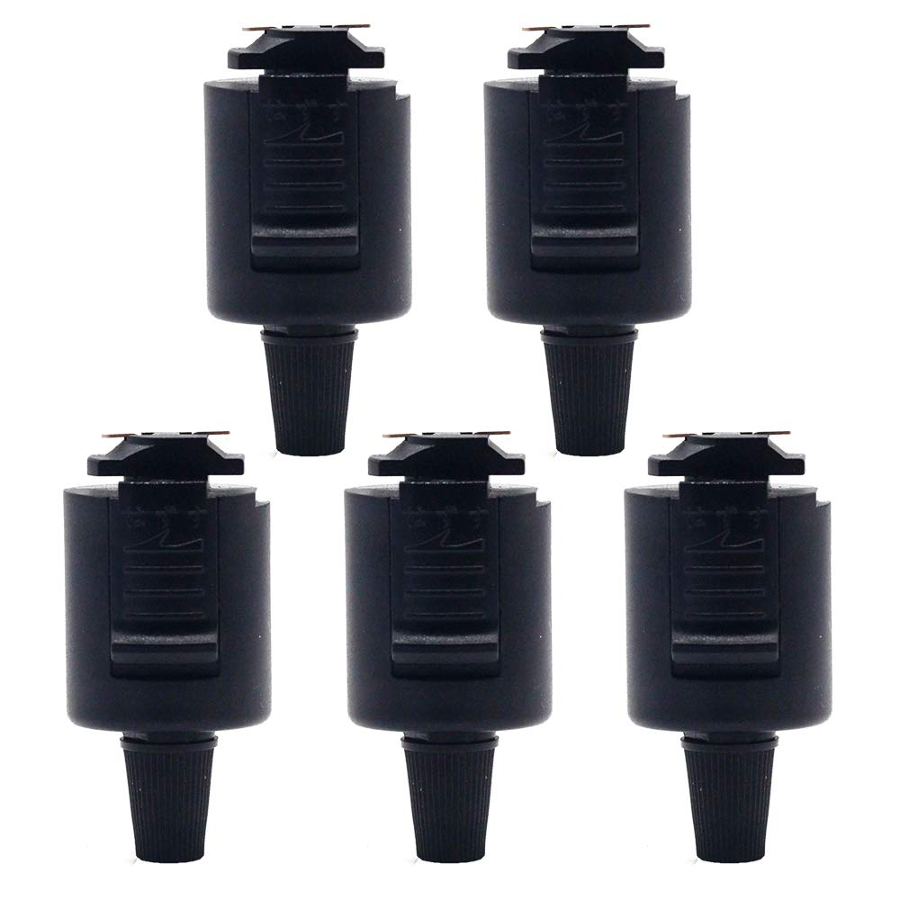 Okuchodo 5-Piece Lighting Rail Plug Set, Compatible with Duct Rails, Cord Pendants, and Pipe Hangers, Lamp Adapter for Ceiling Lights, Offices,