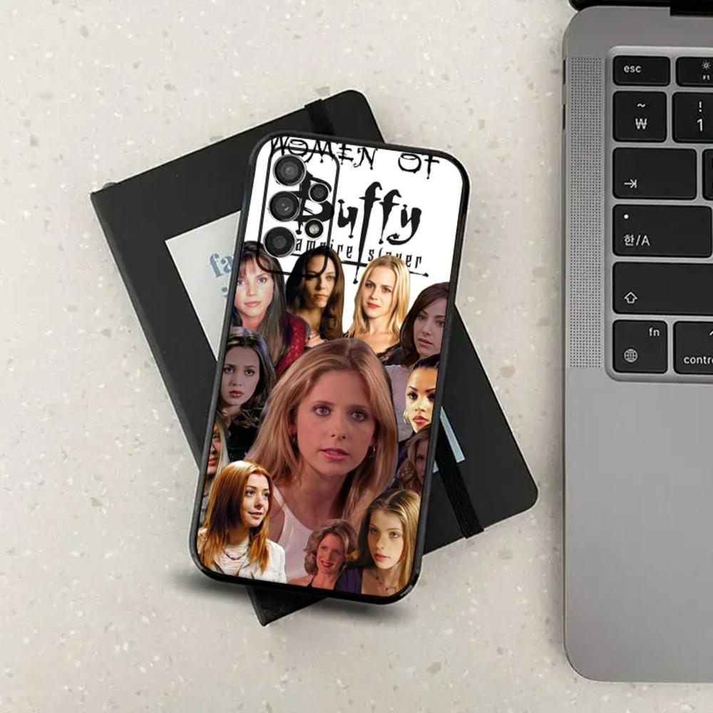 Coque de téléphone B-Buffy contre les vampires pour Samsung S21, S22, S23, S30, Ultra, S20, Plus, Fe, Lite, Note, 10, 9, 5G Housse souple noire