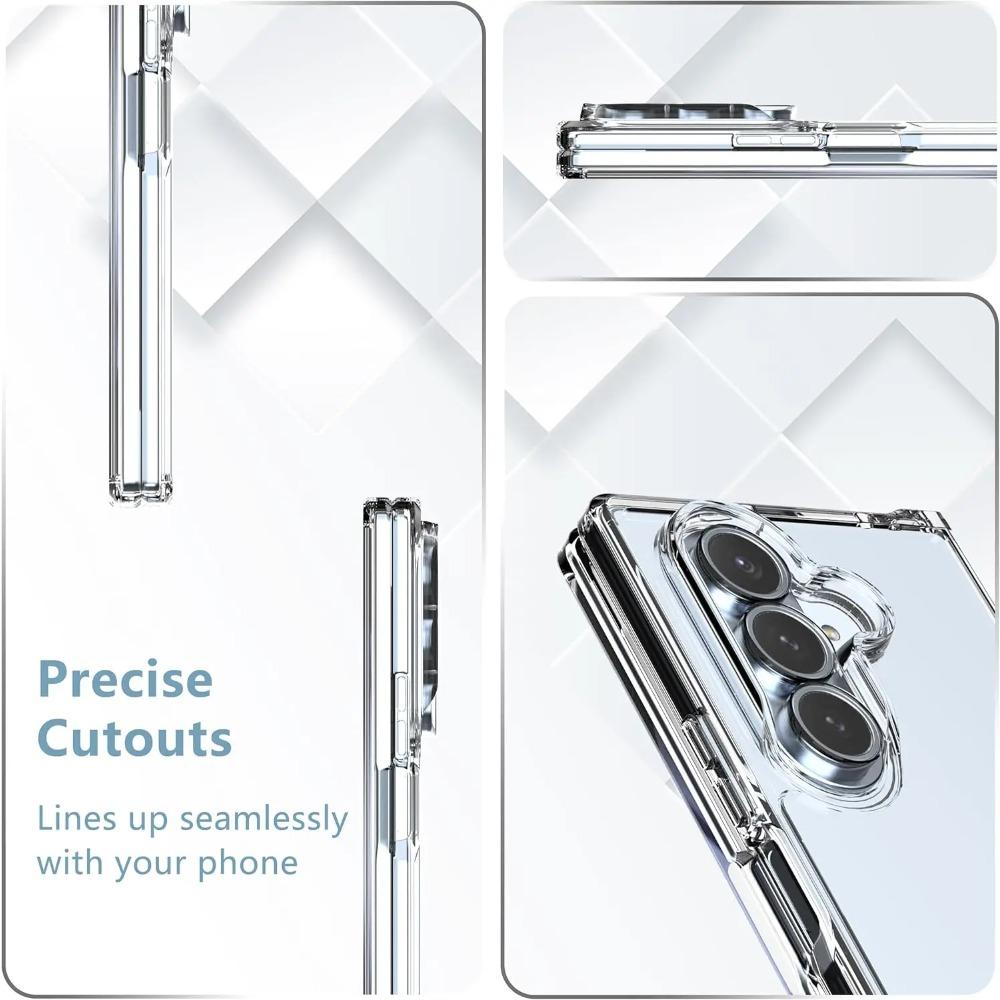 Simple High Quality Transparent Hrad PC Magnetic Phone Case for Samsung Galaxy Z Fold 7 6 5G Magsafe Shockproof Protection Cover