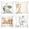 Cute Animal Print Throw Pillows For Home Decor Polyester pillowcase, sofa decorative cushion cov Headboard Pillow