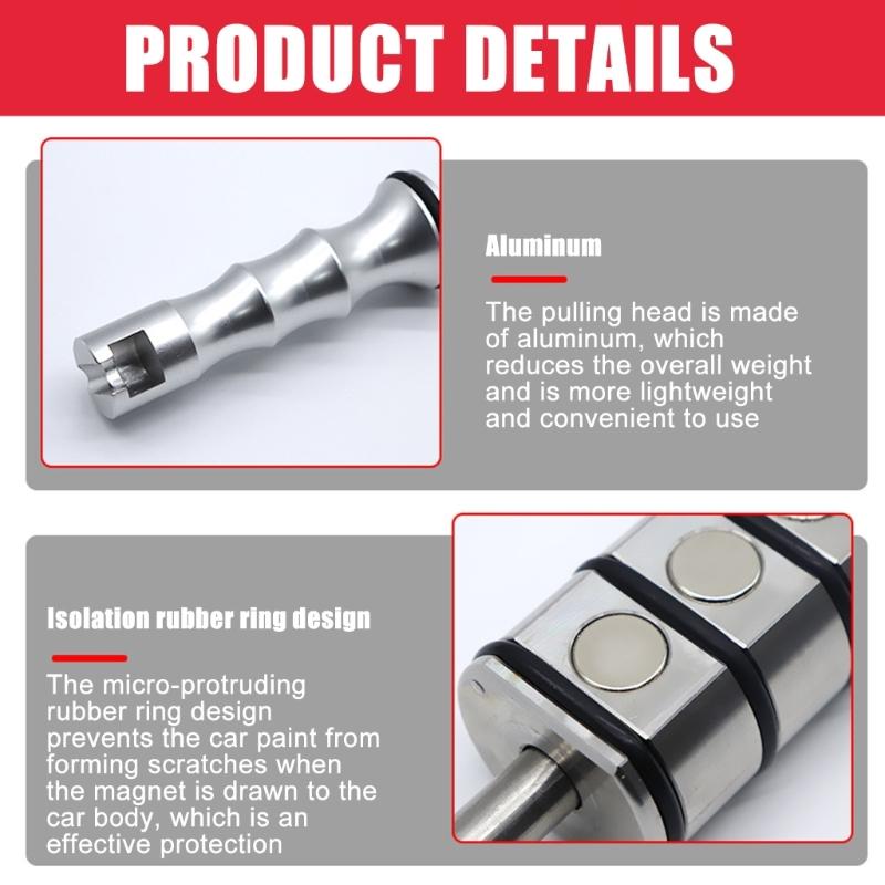 Easy Carry  Magnetic Dent Removal Hammer Magnetic Dent Puller Ergonomic Handle Designing for Car Easy  Body Repair