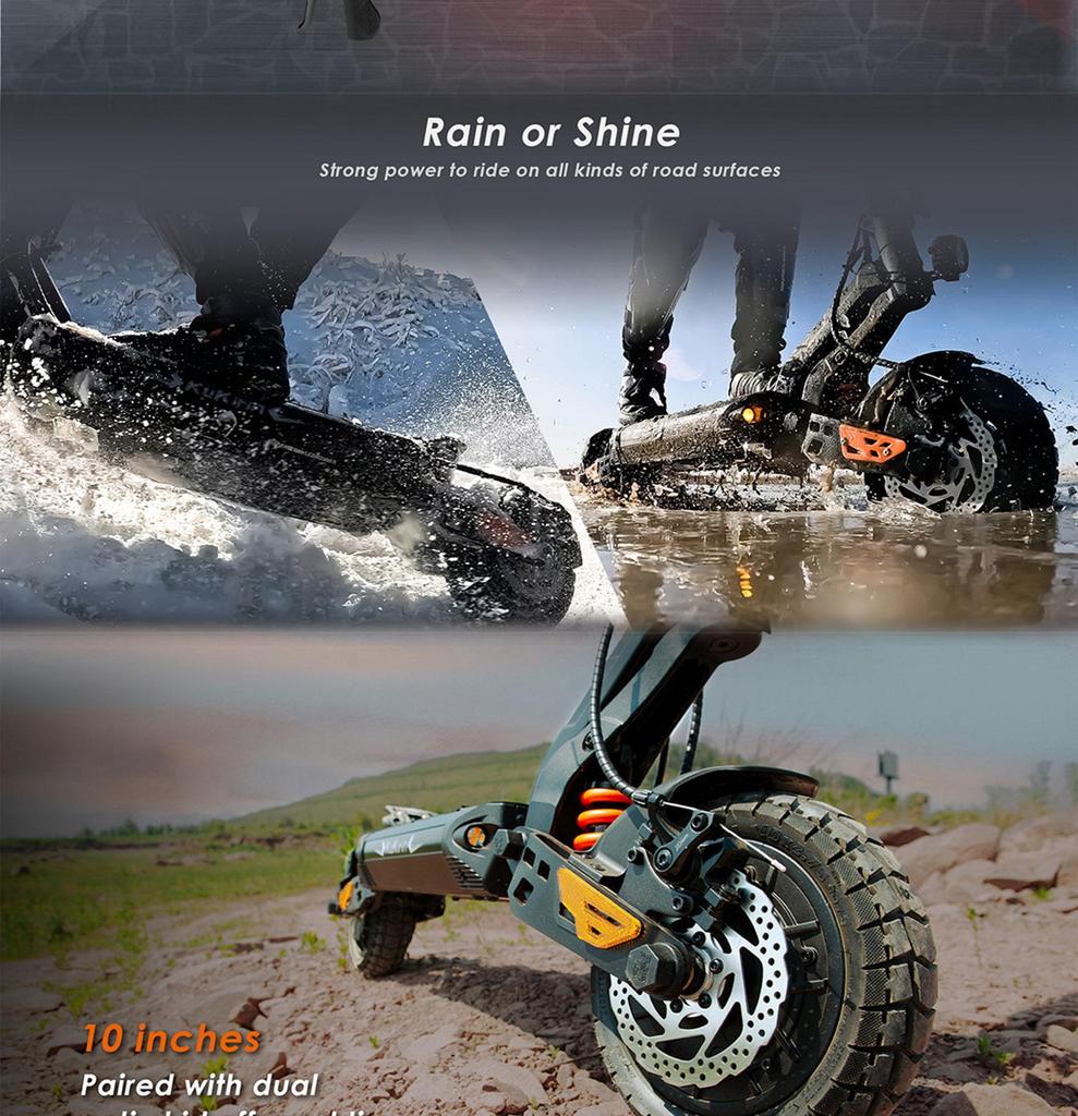 Electric Scooter Adult Kukirin G2 Master 1200Wx2 Dual Motor Electric Scooter Foldable Top Speed 60Km/h 52V 20.8AH Range 70Km Load 120Kg