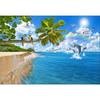 Beautiful Beach Mural Large Sea View Wall Murals Underwater Ocean Wallpaper Living Room Bedroom Palm Tree Murals