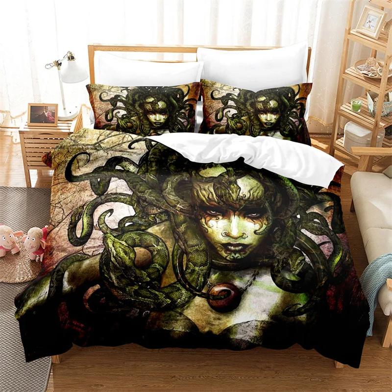 

Trendy Durable Fantasy Witch Dragon Llien World Sets exquisite bed supplies luxury birthday gift comforter Comforter (quilt)-EU Single(135*200cm)3pcs