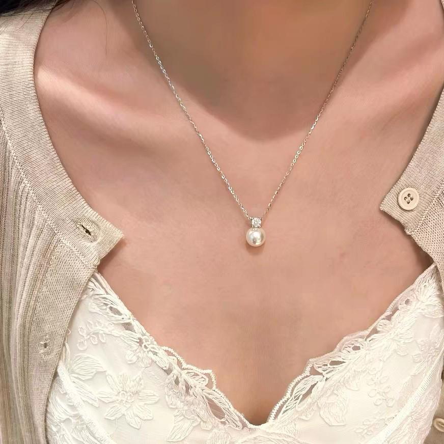Princess Diana Pearl Necklace: Elegant, High-End Clavicle Chain for Women