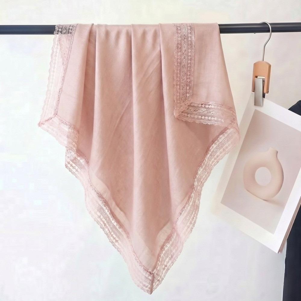 Fashion 100*100cm Square Scarf Solid Color Luxury Wraps Soft Sun-Protection Foulard Oversides Beach
