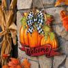 Seasonal Wooden Welcome Sign Fall Pumpkin Sign, Thanksgiving Door Hanger, Decor High-definition Printed Hanging Porch for Autumn Harvest Farmhouse