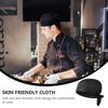 Chef Hat Turban Unisex Hats Black Caps Tie Work Kitchen for Men Cooking Wraps Skull Catering