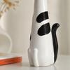 7.09x2.17x2.36in Cat Vase Planter Resin Resin Cat Vase Quirky Desktop Flower Pot  For Desk Decor