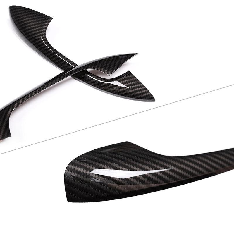 Car Styling Carbon Fiber Texture Exterior Door Handle Pull Cover Door Bowl Trim For Mercedes Benz C E GLC Class W205 W213 X253