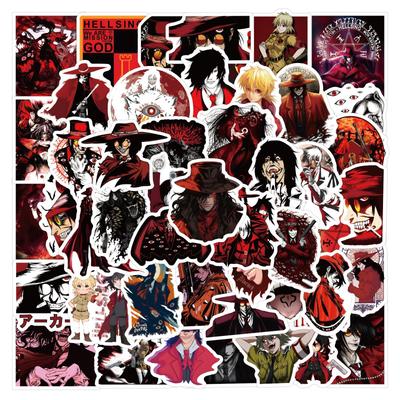 60 Nuovi Adesivi Doodle Anime Hellsing Decora Quaderno Valigia Adesivi Cartoni Animati