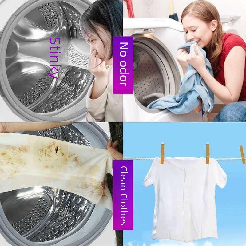 Comprimidos Efervescentes para Limpeza de Tambor de Máquina de Lavar - Descalcificação Doméstica, Remoção de Manchas e Esterilização.