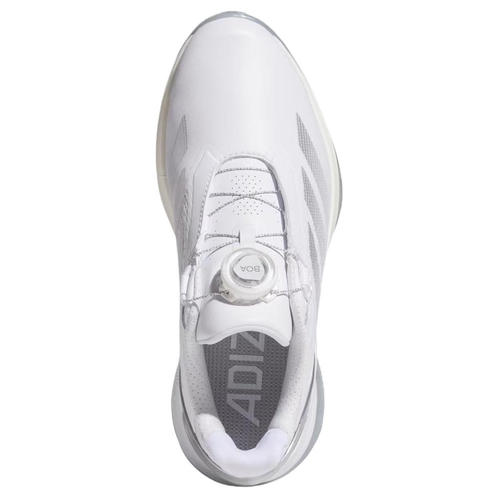 adidas Adizero ZG Low Top Golf Shoes Women's White Silver Sneakers JS1764