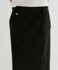 FROMWHERE Belted Straight Maxi Skirt Black