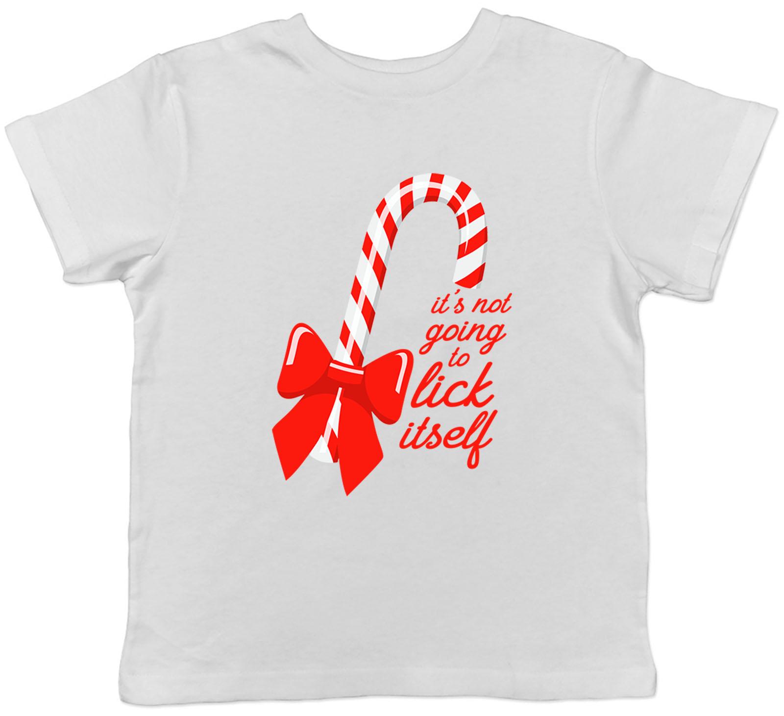 It s Not Going To Lick Itself Striped Candy Cane Childrens Kids T-Shirt Boy Girl 100