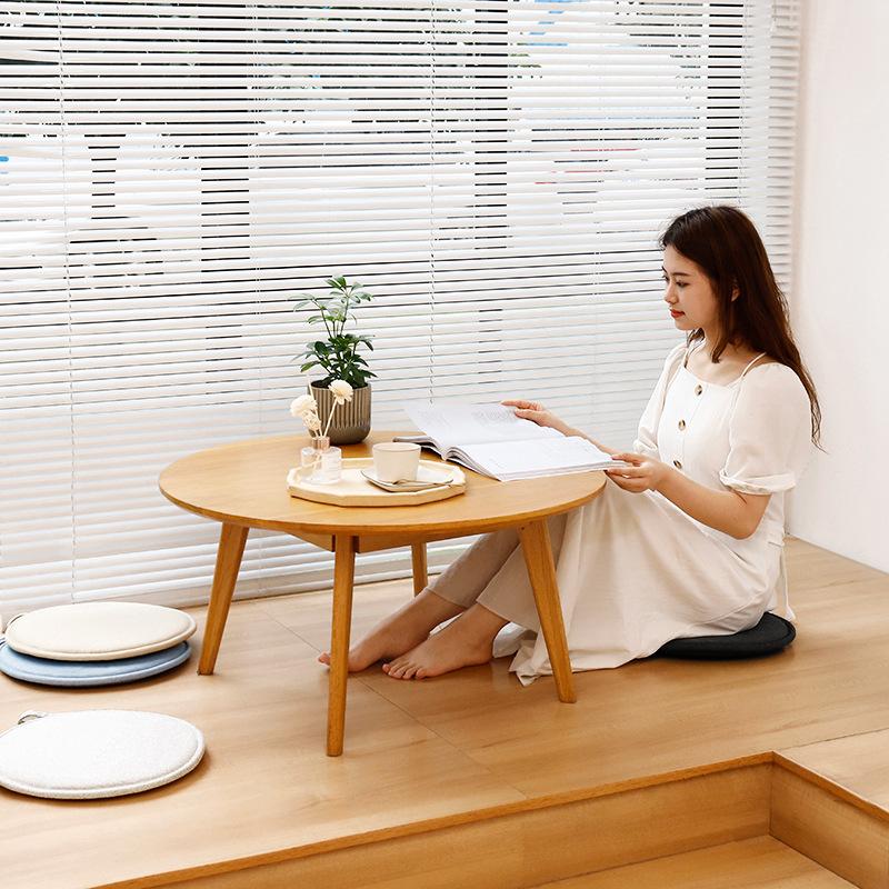 Round Cushion Memory Foam Seat Cushion Sponge Bench Chair Cushion Non-slip Mahogany Round Stool Round Solid Wood Chair Cushion