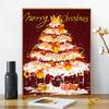 Yousheng Christmas Tree DIY Painting Xmas Paint-by-Numbers Kit Canvas Paints Included Holiday Themed Painting Set for Adults Festive Home Decor