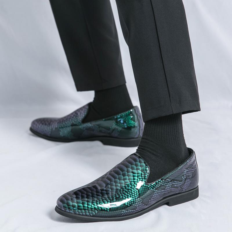 

Модная кожаная обувь Повседневная деловая обувь для мужчин Платье Tenis De Hombre Мокасины Мокасины Tenis Caballero Дизайнерская 46 зелёный