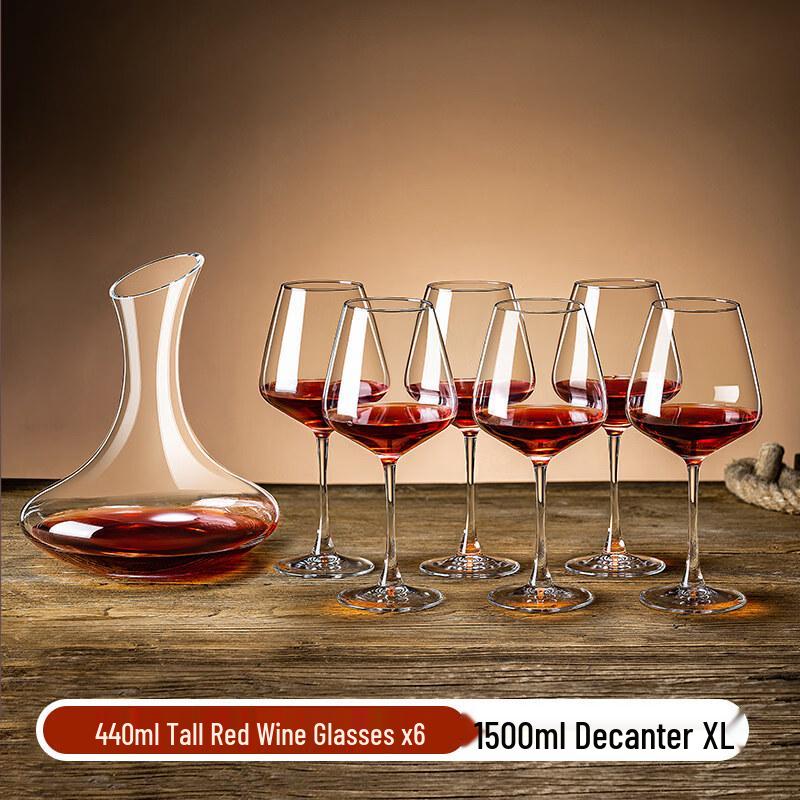 ZISIZ Handmade Red Wine Glass Set