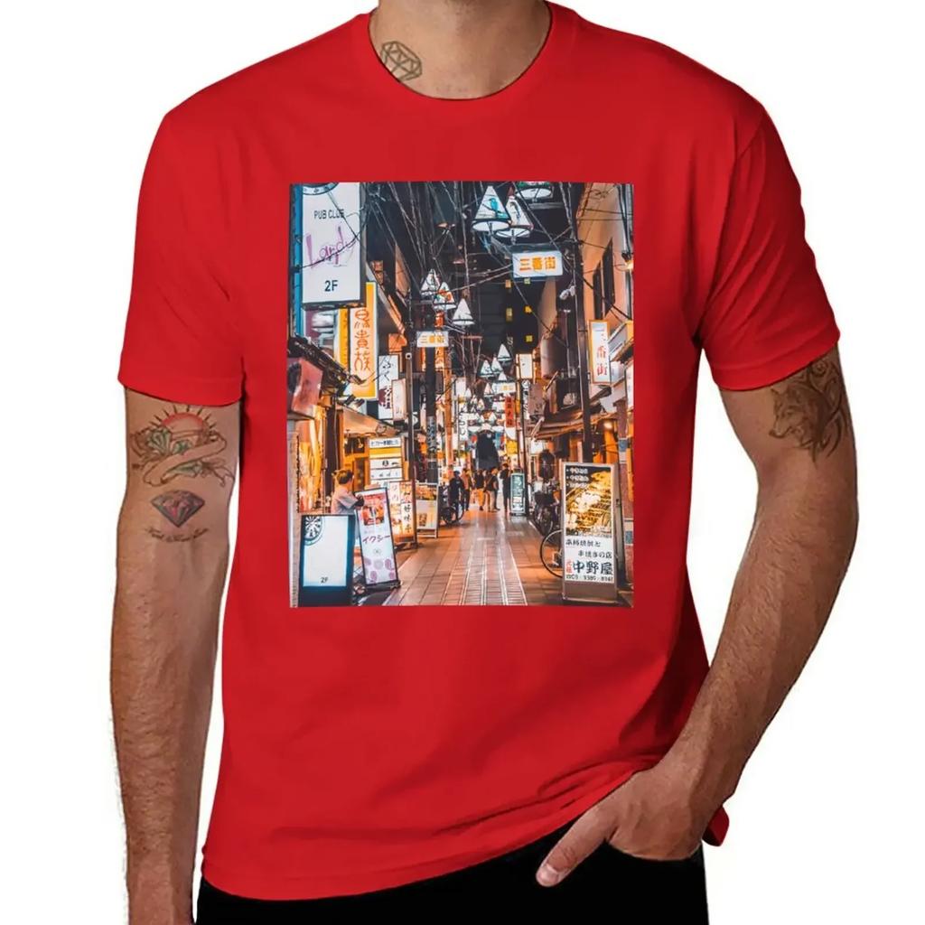 Sea Of Tokyo Lights T-Shirt Quick-drying Cute Tops Cute Clothes Black T Shirts for Men