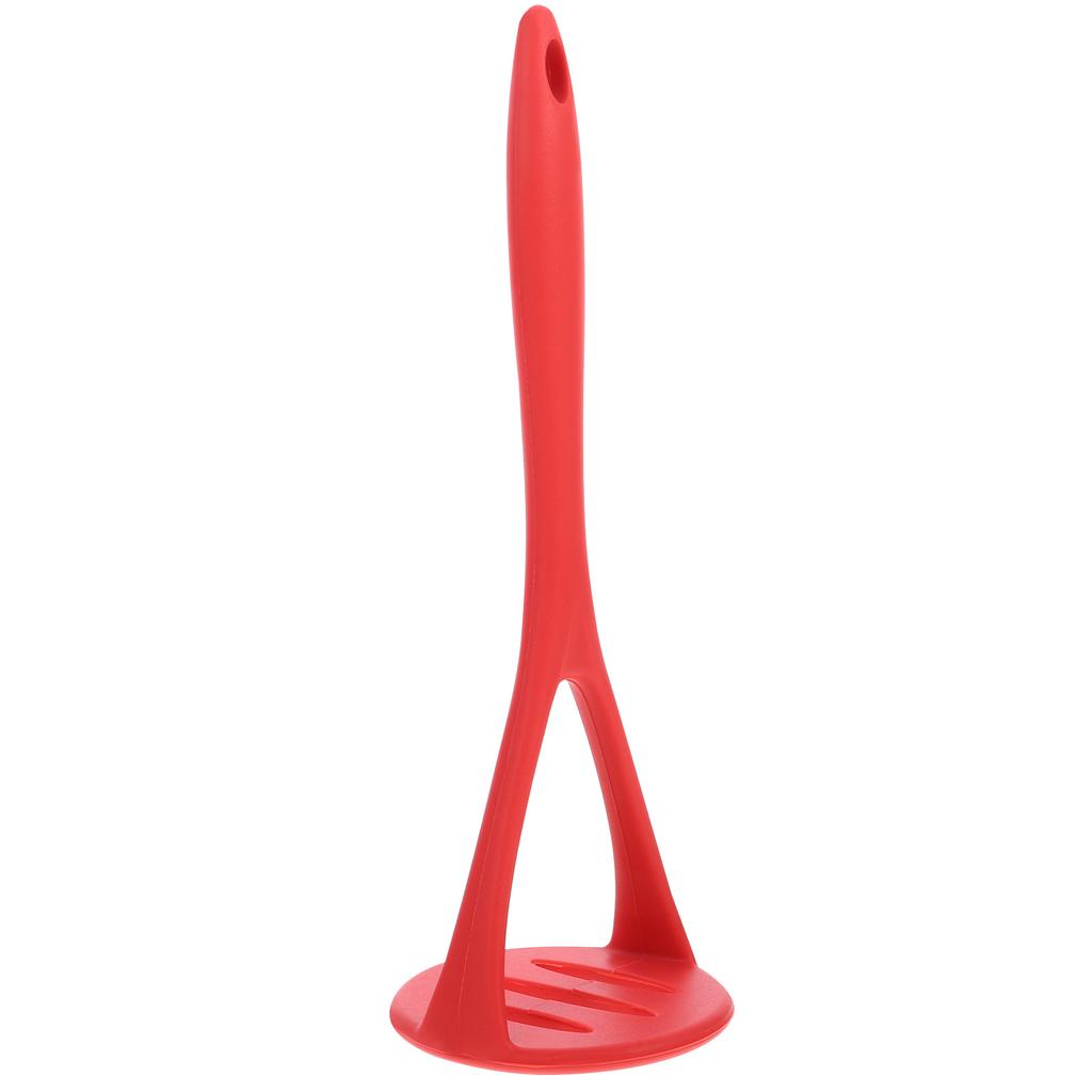 Silicone Potato Masher Red Food Grade Safe Vegetable Fruit Ricer Crusher Kitchen Tool for Puree Cooking