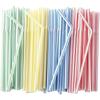 Colorful Disposable Plastic Curved Drinking Straws Reusable Flexible Plastic Drinking Straws Wedding Party Bar Drink Accessories